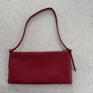 Madewell The Sculptural-Buckle Mini Shoulder Bag in red